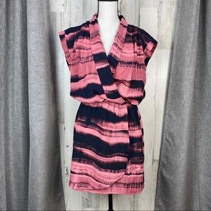 Bar III Faux Wrap Sleeveless Dress sz L